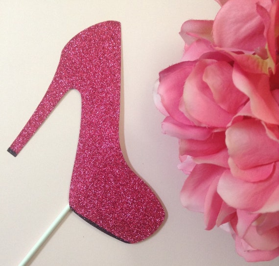 Glitter Cardstock High heels cake topper (Choose your colors) | High heel  cakes, Cake, Cake toppers