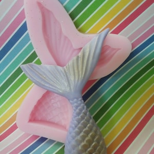 Mermaid Tail Fondant Mold, Mermaid Tail Silicone Mold,