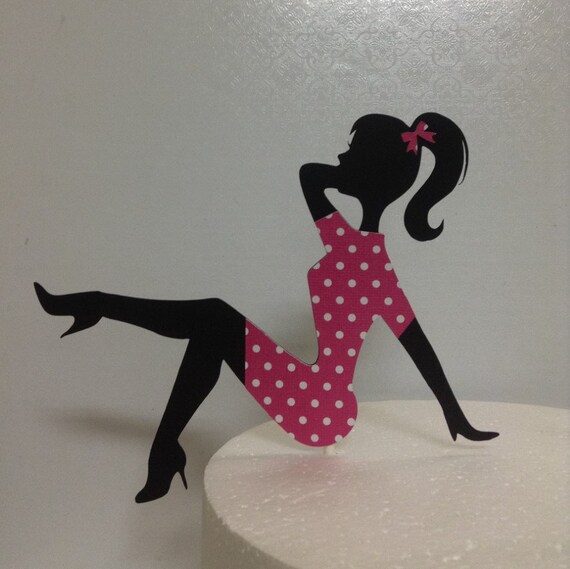 Download Lady Sitting Silhouette Cake Topper/Woman Sitting Cake | Etsy