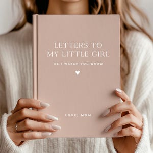 Letters To My Little Girl, Dear Daughter Journal, Personalized Name, Baby Shower, New Mother Gift, Baby Girl, Newborn Box, Keepsake D2C1