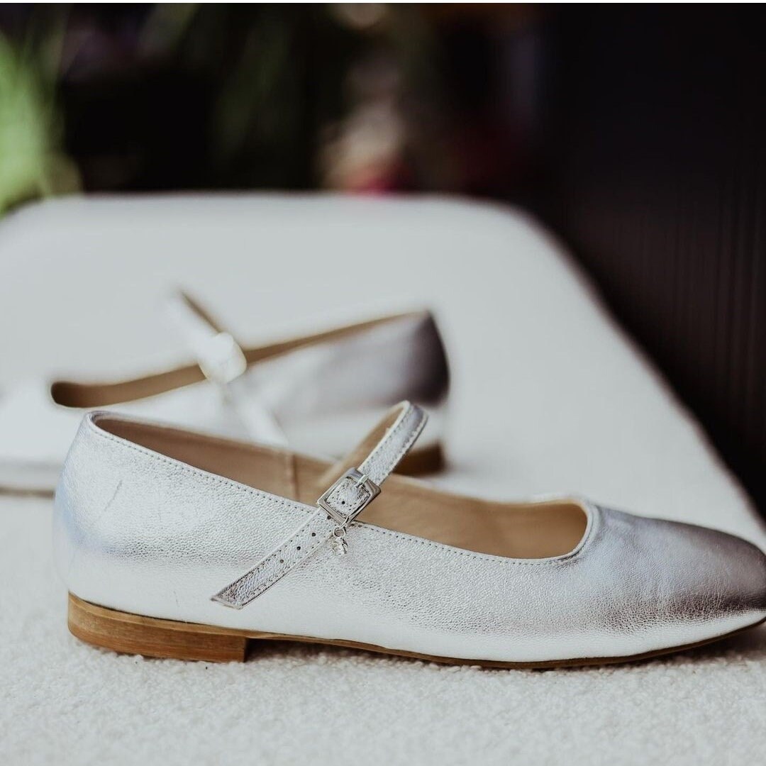 Silver Ballet Flats, Square-toed Ballet Flats, Strappy Ballet Flats, Wedding Pumps, Women's Leather Shoes, Glamor Style, Mary Jane Shoes - Etsy Silver Ballet Flats, Square-toed Ballet Flats, Strappy Ballet Flats, Wedding Pumps, Women's Leather Shoes, Glamor Style, Mary Jane Shoes - Etsy