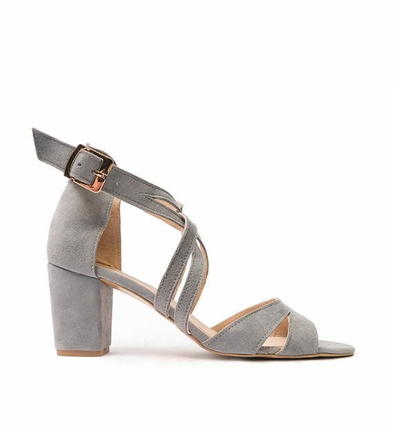 Buy High Heel Sandals for Women Suede Shoes With Straps Dance