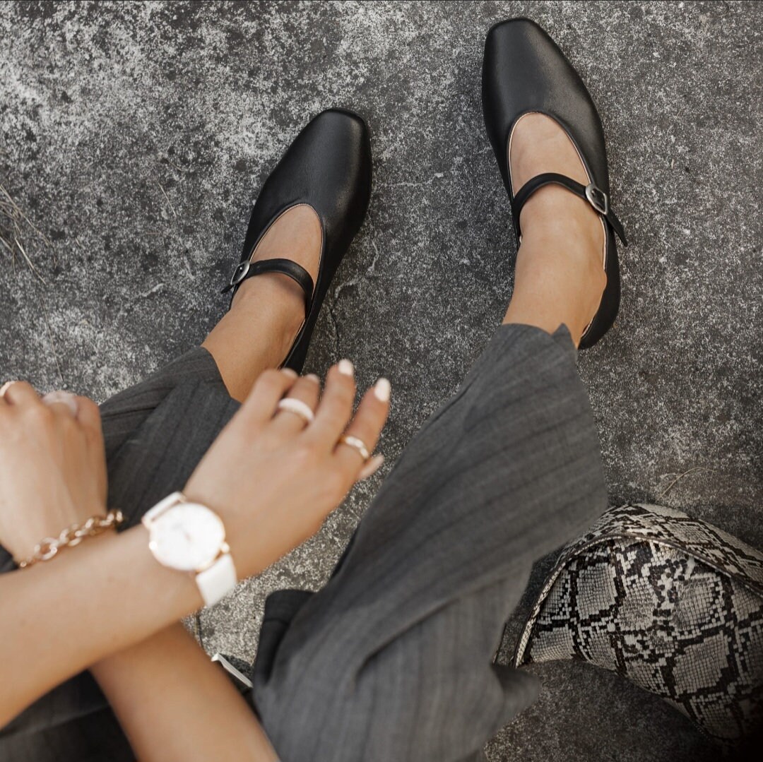 Women's Leather Pumps, Flat Shoes, Ballerinas With Belt, Mary Jane Style, Boho Wedding, Vintage Retro Style, Handmade-charlie - Etsy Women's Leather Pumps, Flat Shoes, Ballerinas With Belt, Mary Jane Style, Boho Wedding, Vintage Retro Style, Handmade-charlie - Etsy