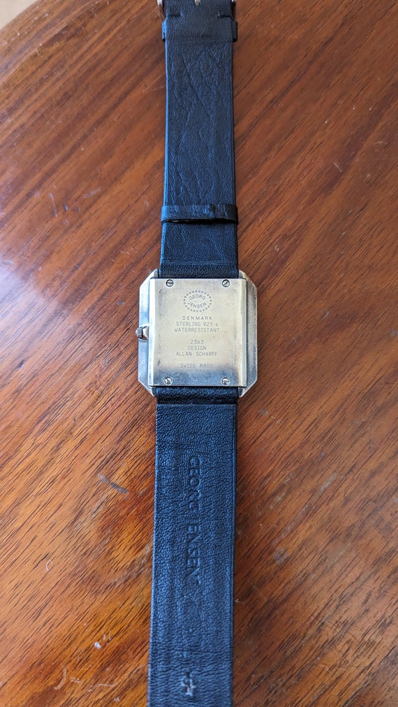 Georg Jensen "Time Flyes" watch. Sterling Silver … - image 4