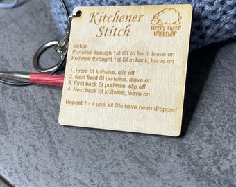 Kitchener Stitch Instruction Card