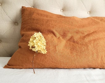 Linen Pillow cover. Custom, Euro, Standard, Queen, King size pillowcase