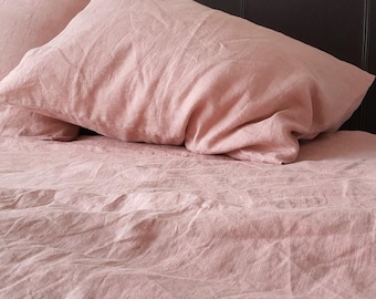 Pure Linen Custom Pillow Cover with Envelope Closure Available in All Sizes, Washed Linen Cushion Cover, Costal Hosting Decor