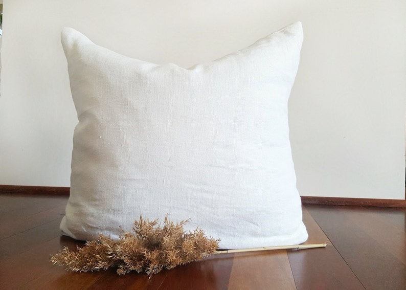 Linen Euro Pillow Cover 26x26 Washed Linen Pillow Sham Etsy