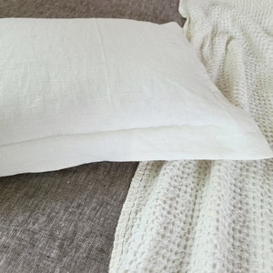 Oxford Linen Pillowcase, linen Pillow Sham image 3
