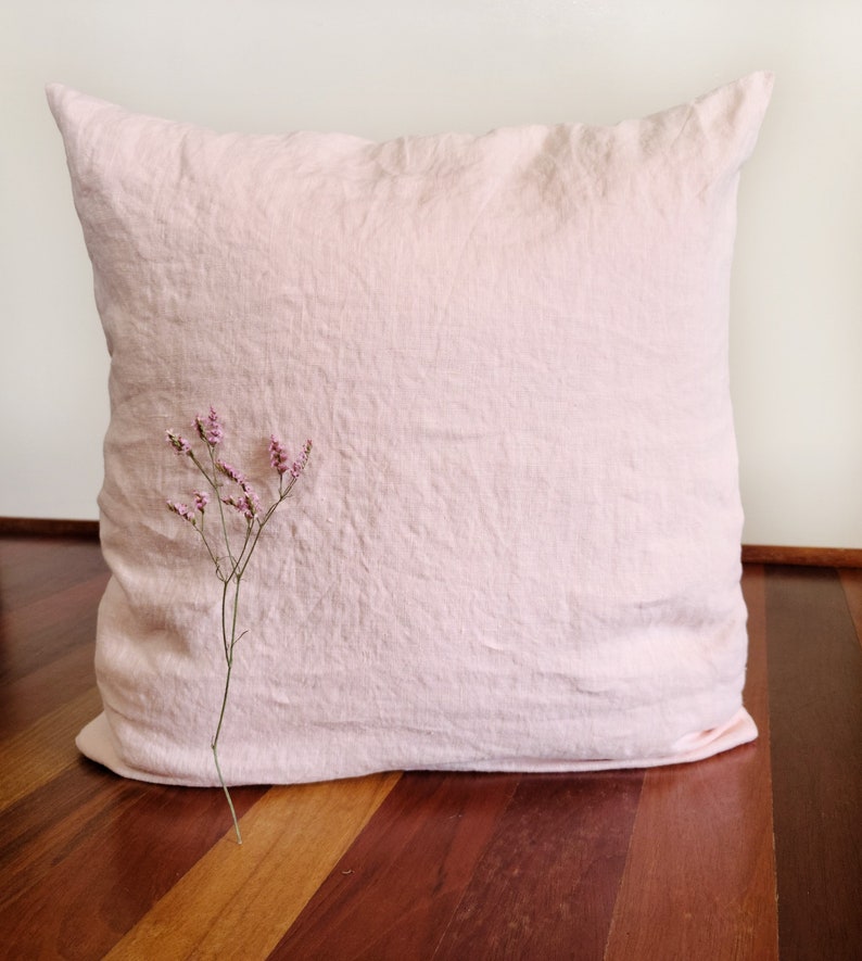 Linen Euro Sham in Warm White Linen Euro Pillow Cover 26x26 Etsy