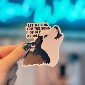 Let Me Sing You the Song Of My People | Husky Veterinary Technician Sticker | Funny Vet Med Sticker | Gifts for Vet Tech Week 2024