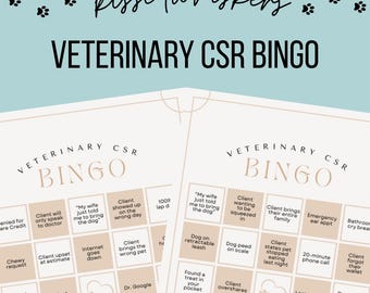 Jeu de la semaine de la RSE, activité de la semaine de la RSE, jeu de bingo RSE vétérinaire : activité de la semaine des réceptionnistes
