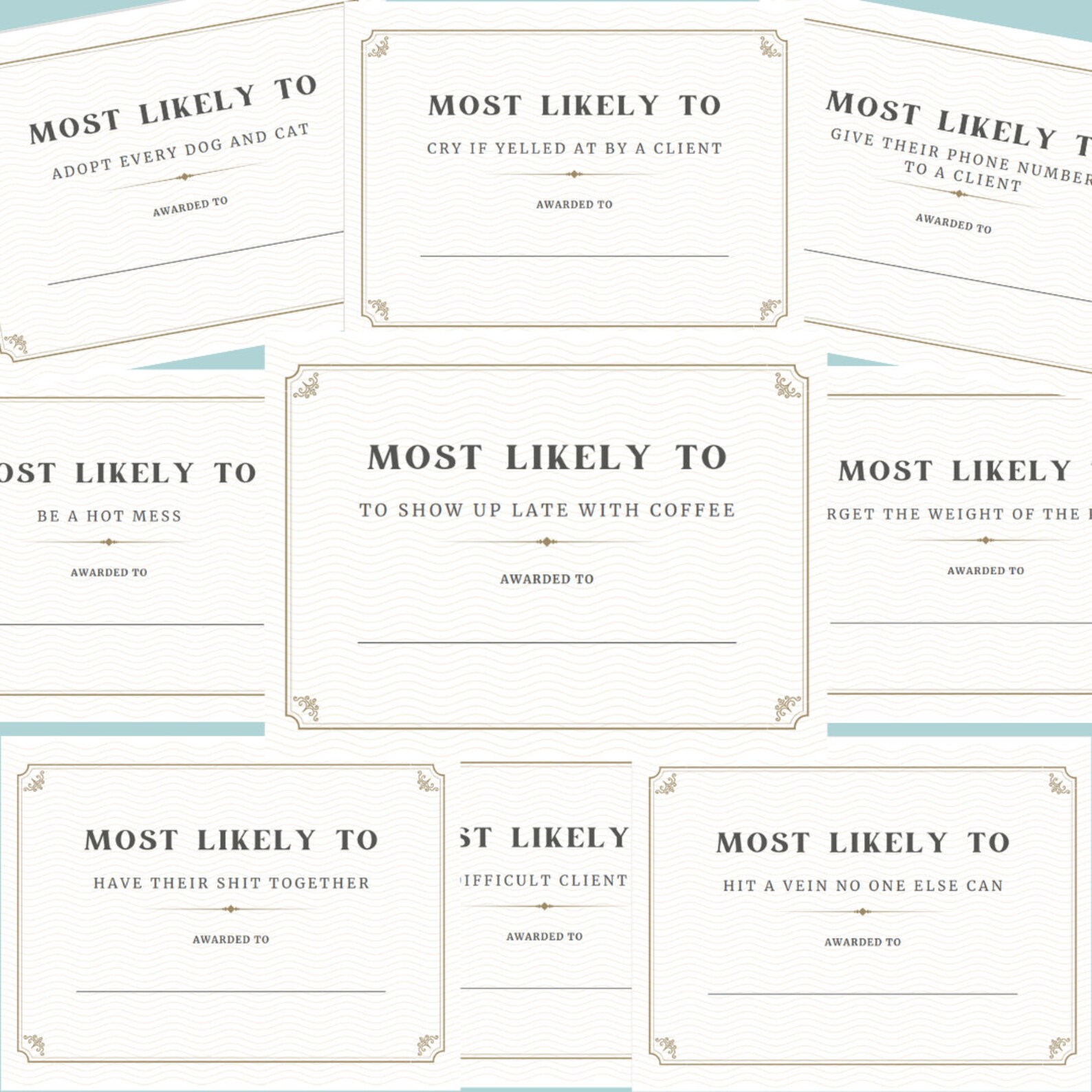 Funny Veterinary Games for Christmas Party Gift for Etsy