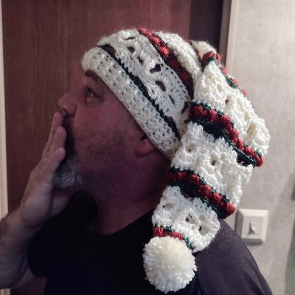 Santa Skulls Winter Boho Slouch Hat