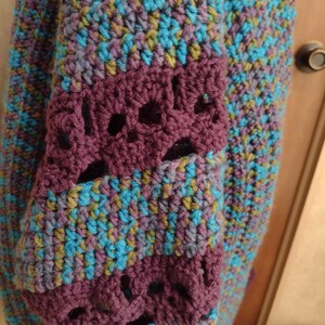 Skulls Cuffed Shawl Crochet Pattern image 6