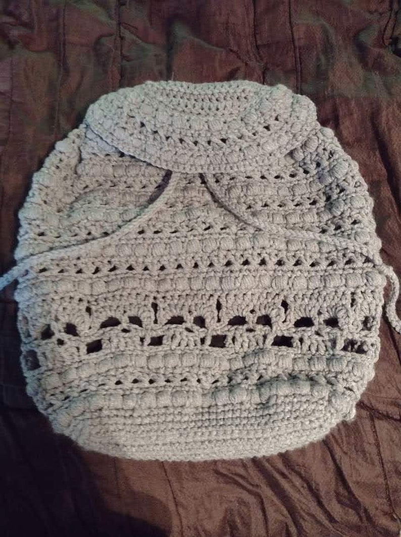 Skull Crochet Backpack pattern image 1