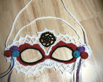 Day of the Dead Crochet Mask Pattern