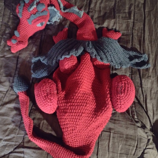 Dragon Crossbody Bag / Backpack Crochet Pattern