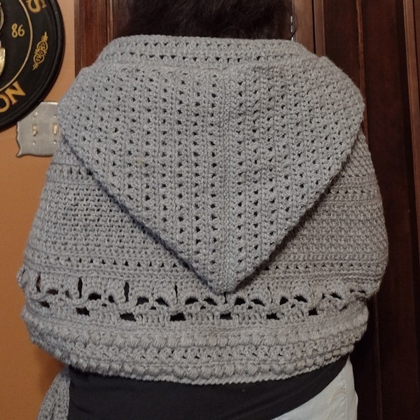 Skull Pocket Shawl Crochet Pattern