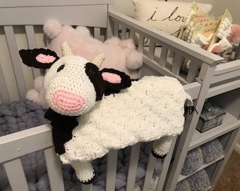 Cow Baby Blanket Crochet Pattern