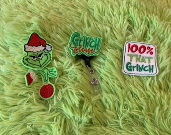 Grinch Badge Reel Pack