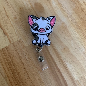 Pua pig Badge Reel
