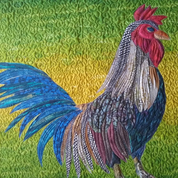 Rooster Quilt - Etsy