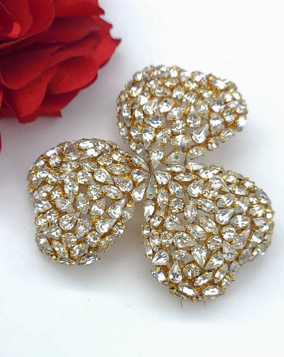 Rare Vintage Roger Jean Pierre Rhinestone Encrust… - image 1