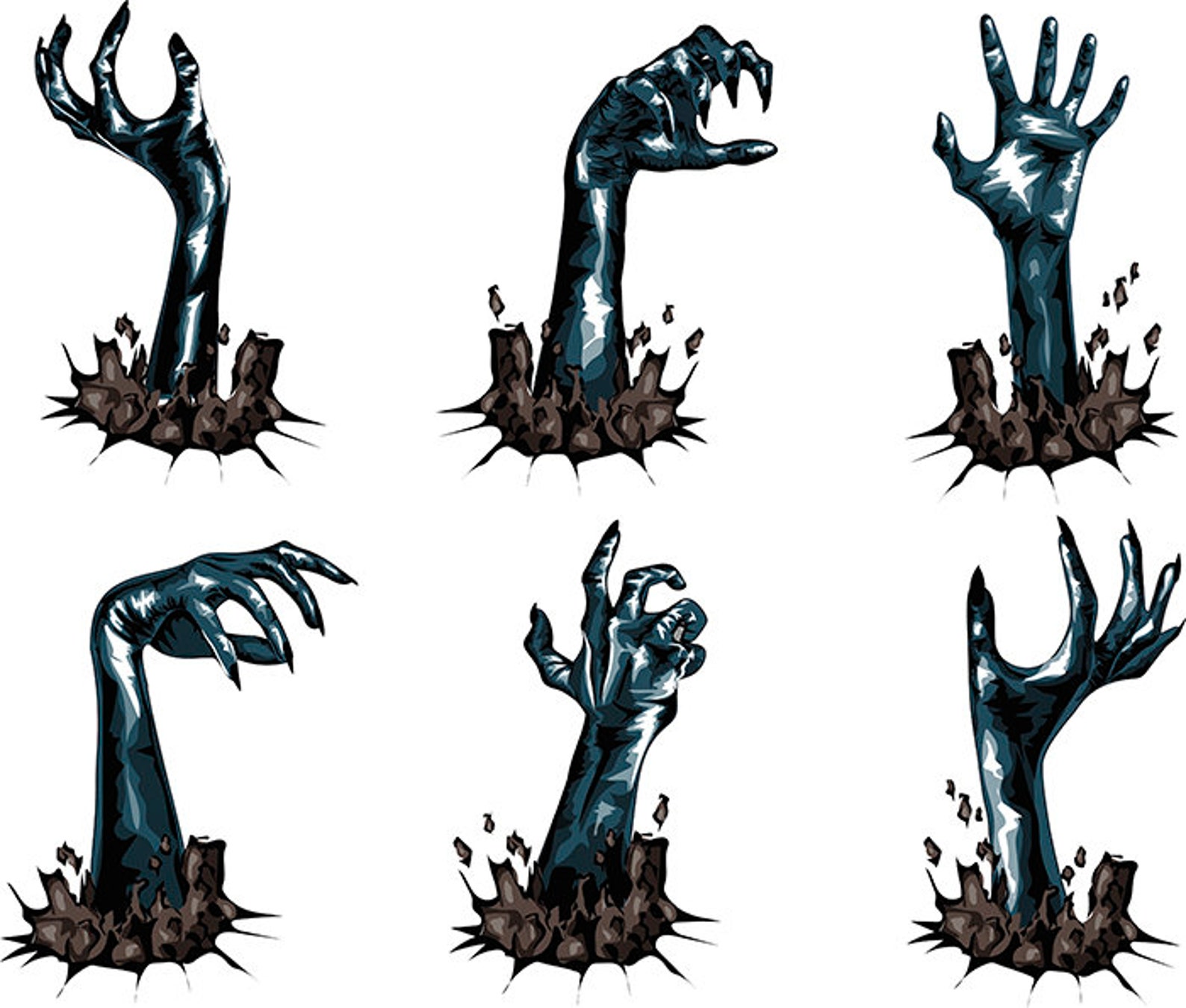 Zombie mains collection INSTANT DOWNLOAD élément de Etsy