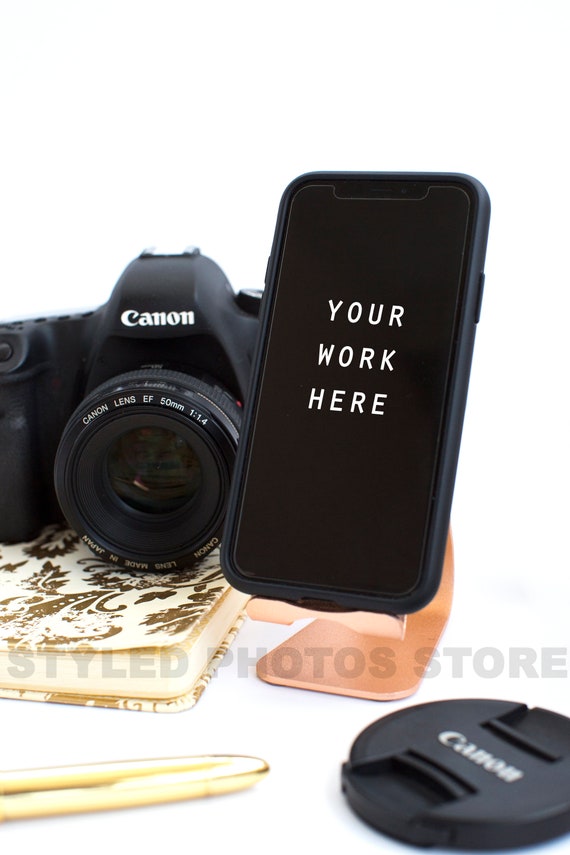 Desktop Styled Photography Blank Screen Phone Desk Mockups Stock Desktop Styled Photography Blank Screen Phone Desk Mockups Stock