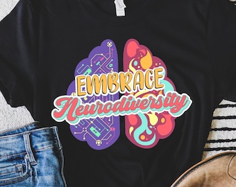 Embrace Neurodiversity | Neurodiversity is Normal | Awareness | Autism Spectrum | Special Education Teacher Short-Sleeve Unisex T-Shirt