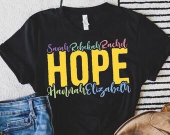 Hope IVF Shirt for Christians | Infertile Women of the Bible | Infertility Awareness | Short-Sleeve Unisex T-Shirt