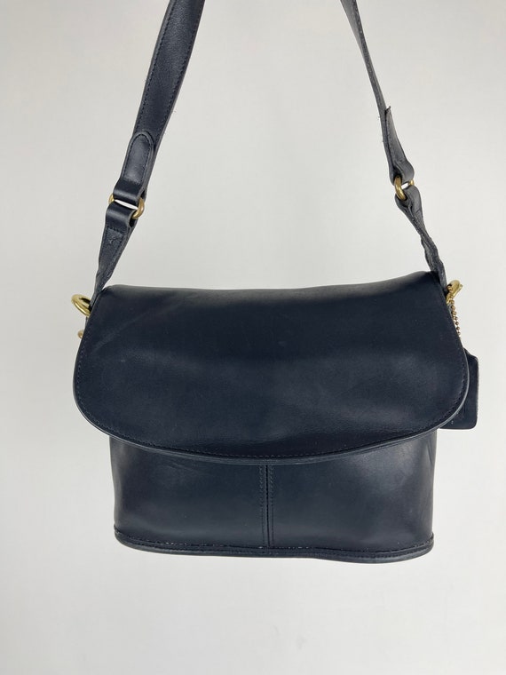 90s Coach Equestrian Bag in Black