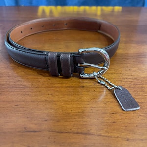 Vintage 90s Coach Belt in Brown