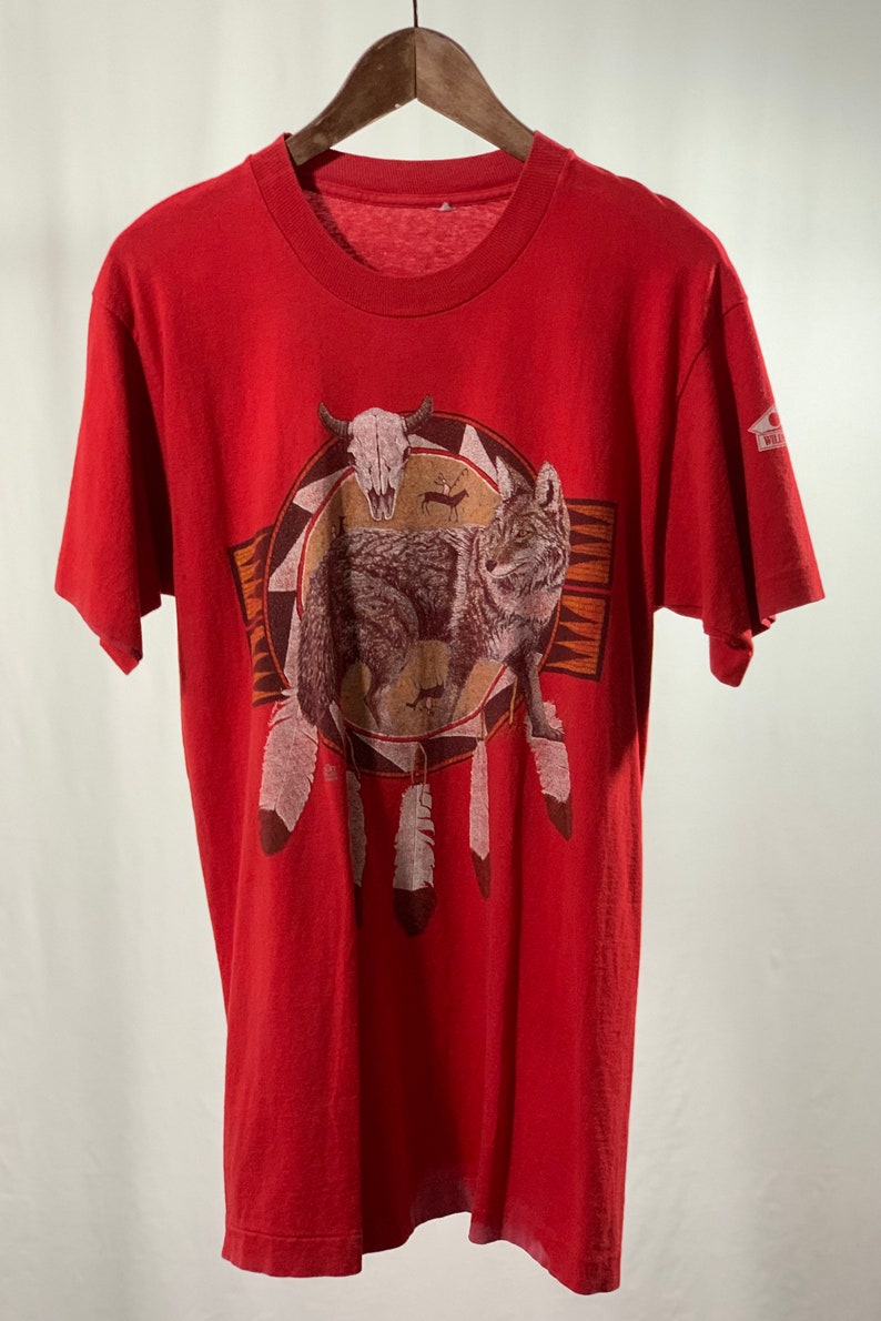 Vintage Native Coyote Spirit T-Shirt | Etsy