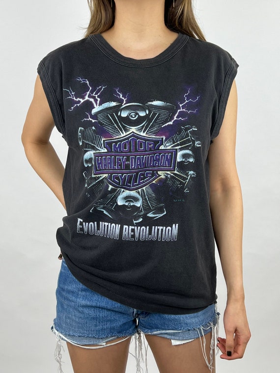 sleeveless harley davidson shirt