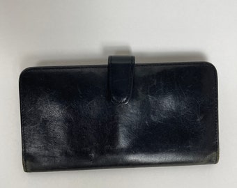 Vintage Coach Checkbook Wallet Women s Black Coach Wallet Etsy