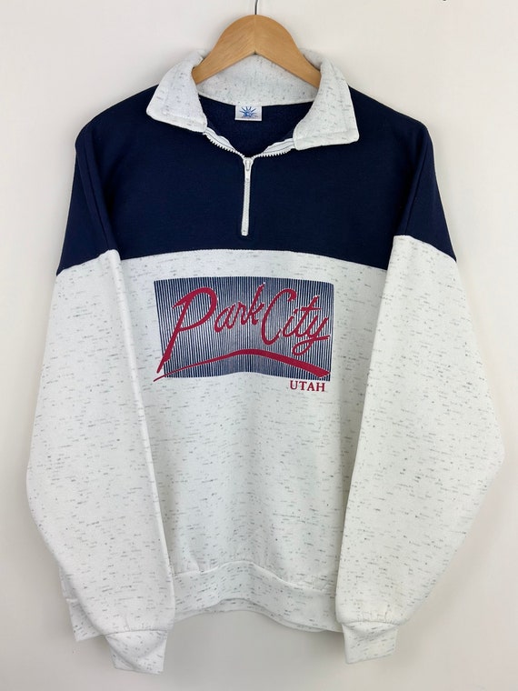 Vintage Park City Utah quarter zip sweatshirt