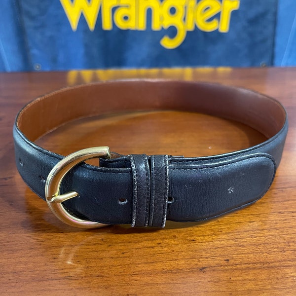 Vintage 90s Coach Belt in Navy