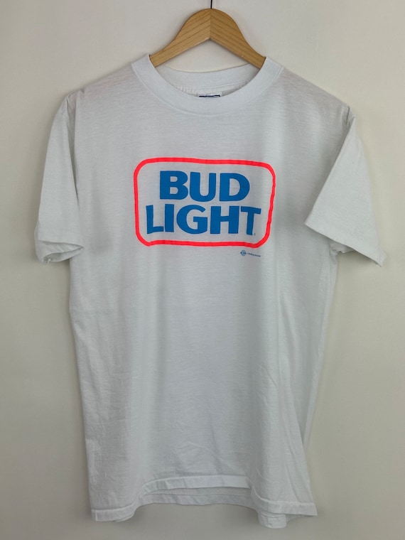 Vintage Bud Light neon graphic t-shirt