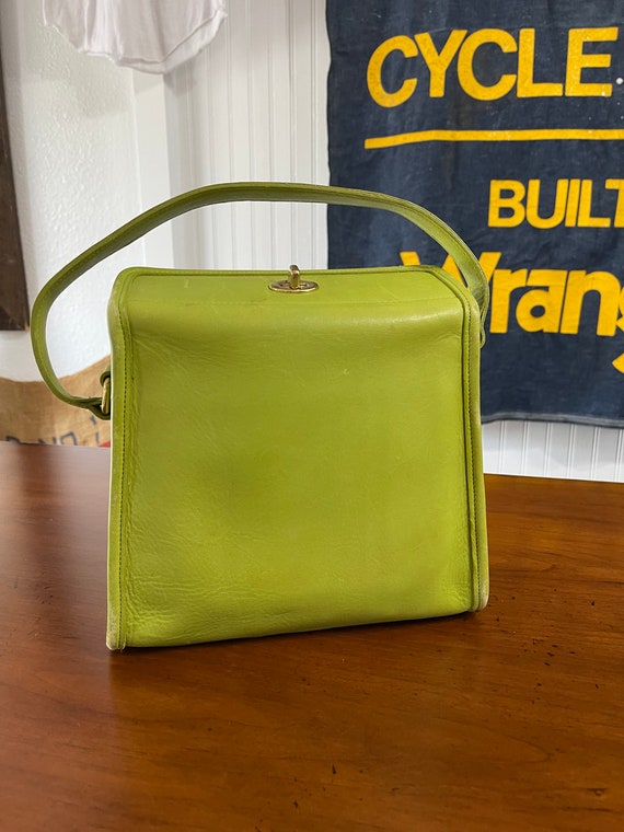 Women's Designer Green Leather Crossbody Bag Purses with Detachable Double Straps