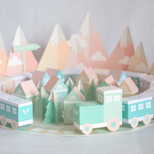 Calendrier de l'avent à imprimer train do it yourself