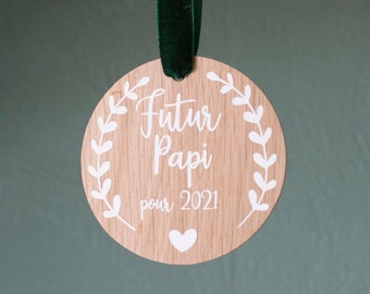 Deco Wood Future Papi to Customize / Pregnancy Announcement / Custom Deco