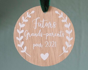 Déco bois annonce Grands-parents à personnaliser / Annonce grossesse / Déco personnalisée