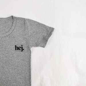 Iron-on image / plot - &quot;hej.&quot;