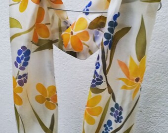 Handpainted Silk scarf