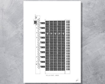 Trellick Tower - Architecture Print
