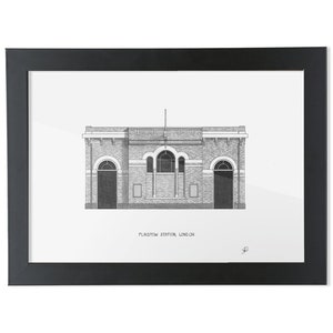 Plaistow Underground Station, Londen - Architectuurtekening - Hoge kwaliteit print