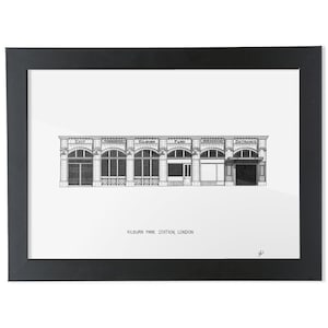 Kilburn Park Underground Station - Architecture Drawing - High Quality Print