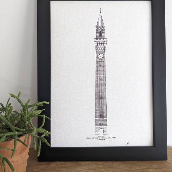 Old Joe, University of Birmingham - High Quality Architecture Print